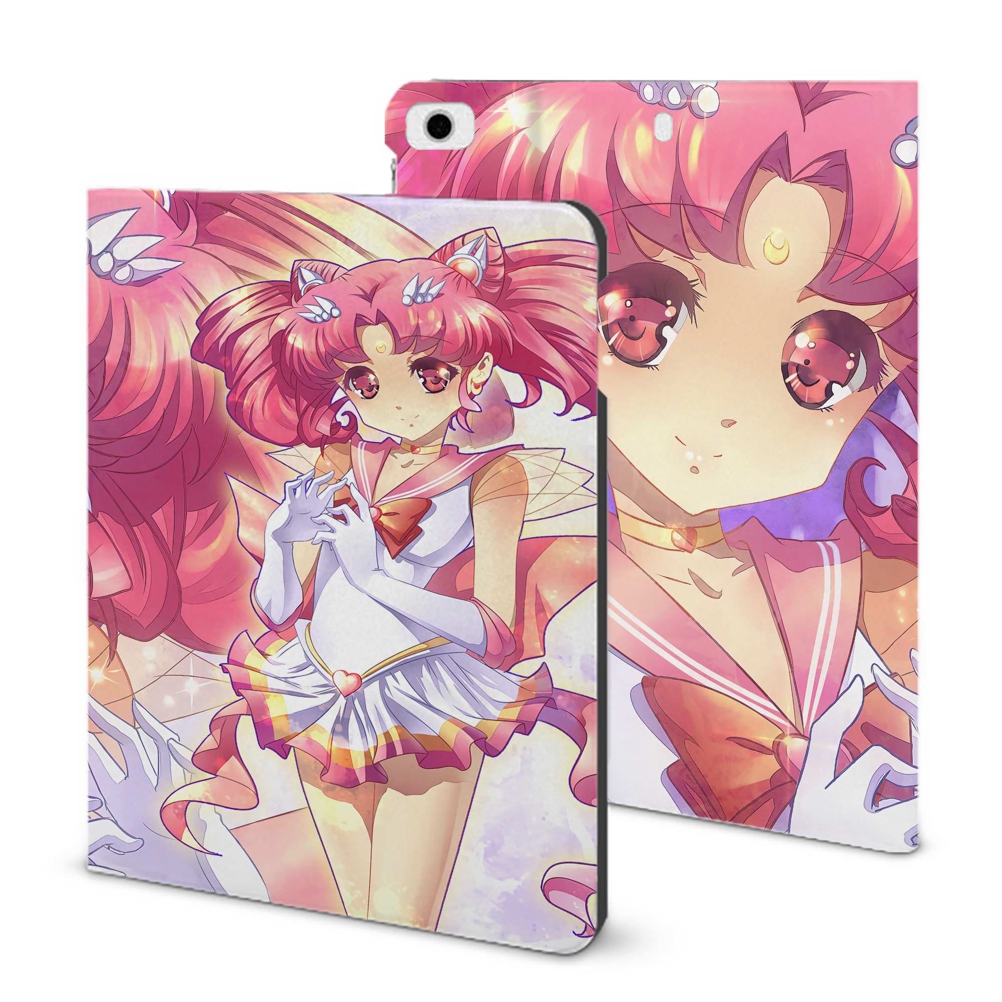 （画像用） 美少女戦士セーラームーン Sailor Moon IPad ケース ブック型 PUレザー TPU 耐衝撃 軽量 薄型 ペン収納なし 全面保護 IPad 各モデル対応